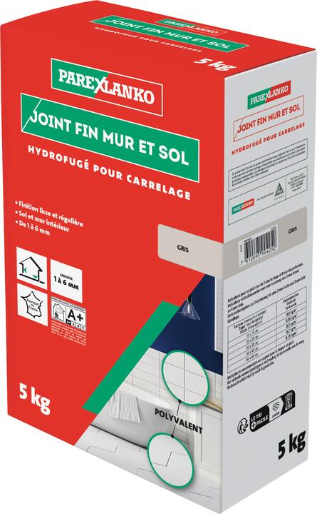 JOINT FIN MUR ET SOL GRIS 5KG